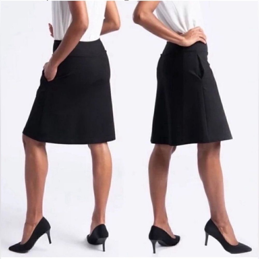 Betabrand Ponte A-line Travel Skort skirt. Small
